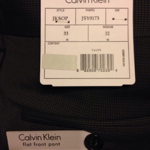Calvin Klein Flat Front Dress Pant - Picture 6 of 7